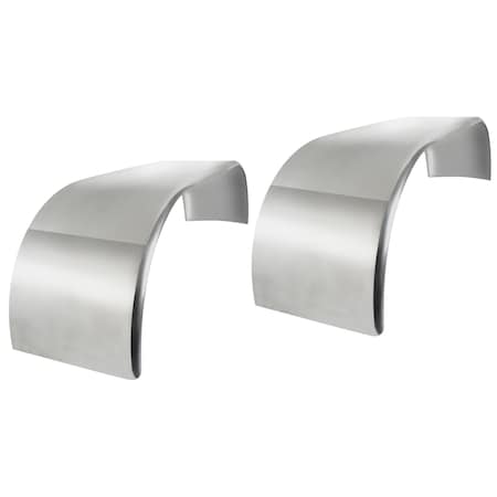 Betts Spring Fender, Full Tandem, Smooth, Radiused, Stainless, 16 Gauge, 120in, Pair TS43505431